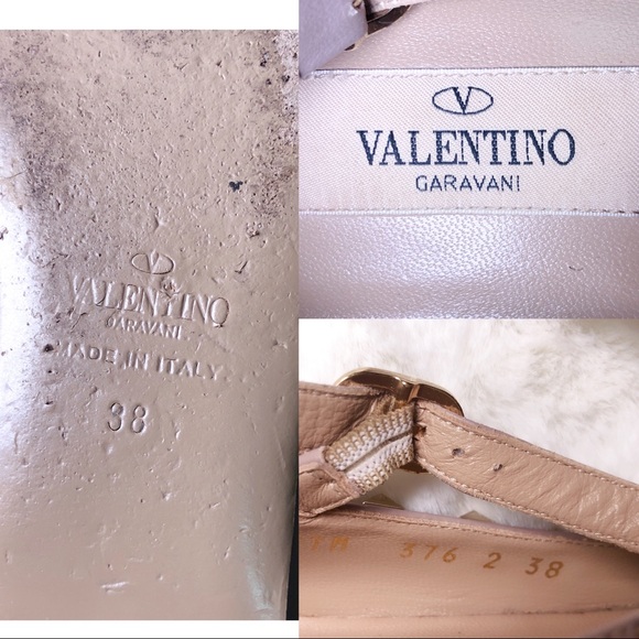 ❤️SOLD❤️Valentino rockstud cage flats nude 38 - Picture 8 of 9